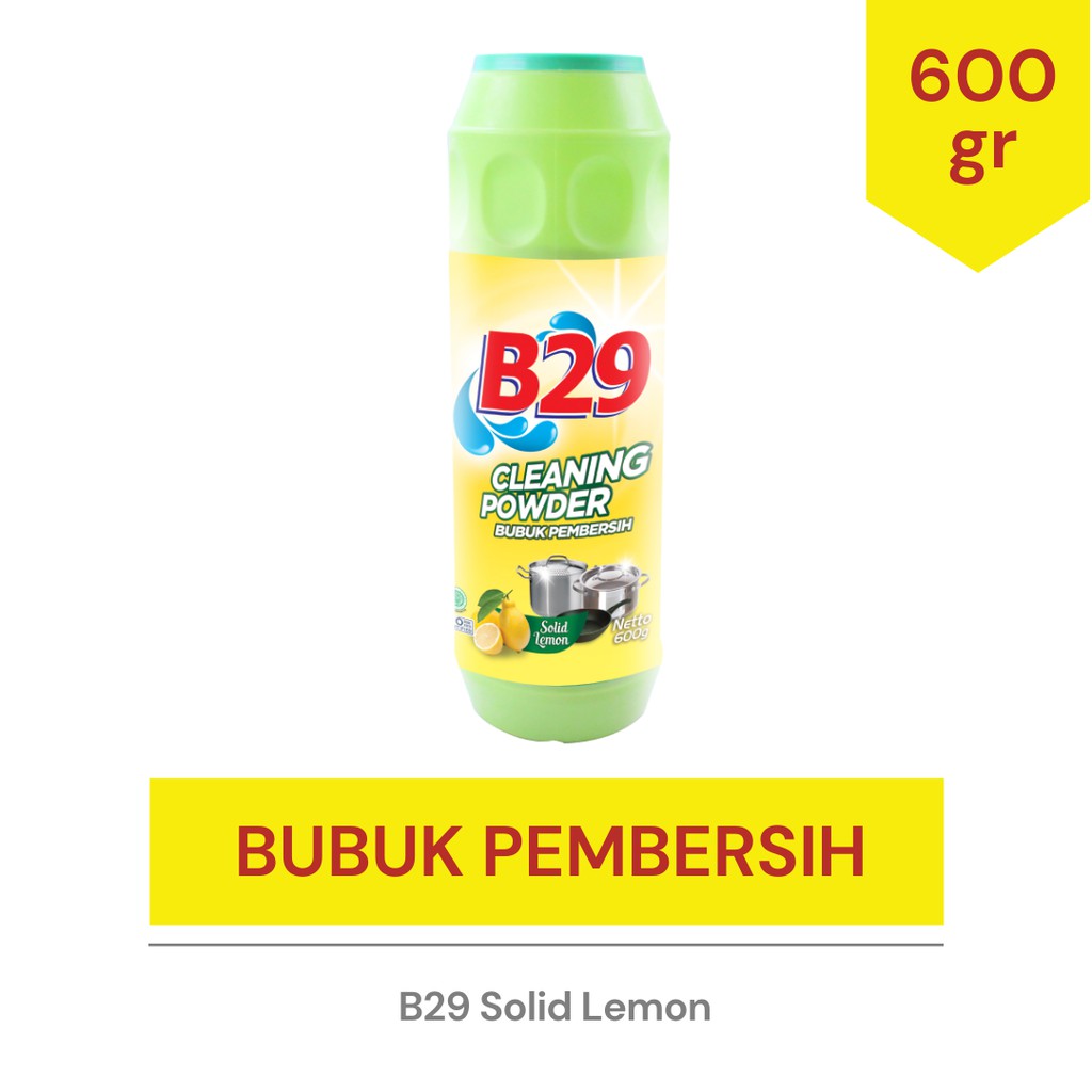 B29 Bubuk Pembersih 600gr - Solid Lemon (Cleaning Powder) B29 Bubuk Pembersih 600gr - Solid Lemon (Cleaning Powder)