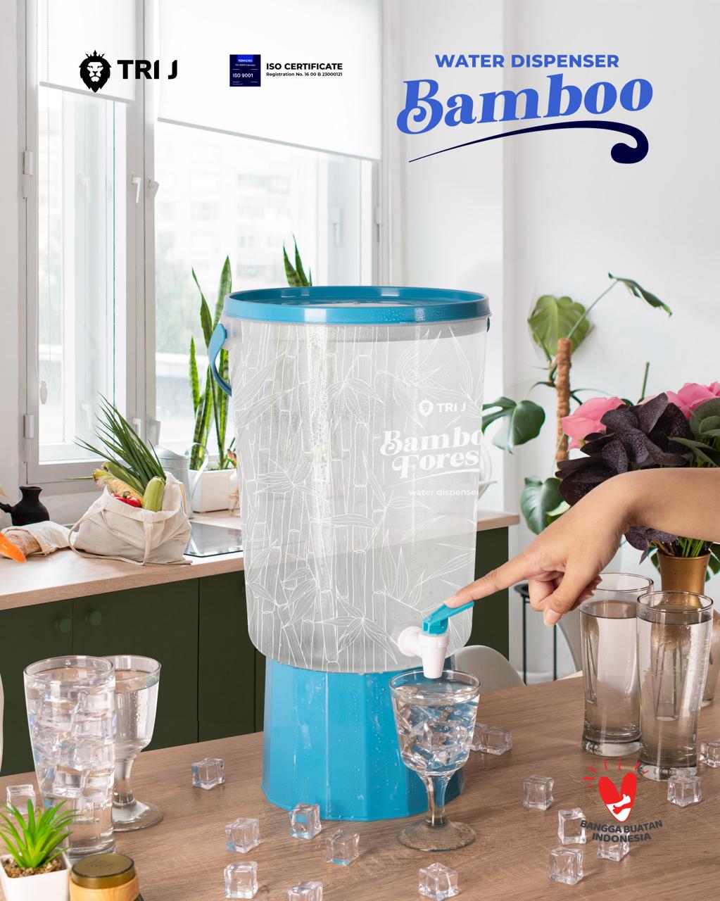 TRI J - Water Dispenser Bamboo (Dispenser Air Motif Bambu)