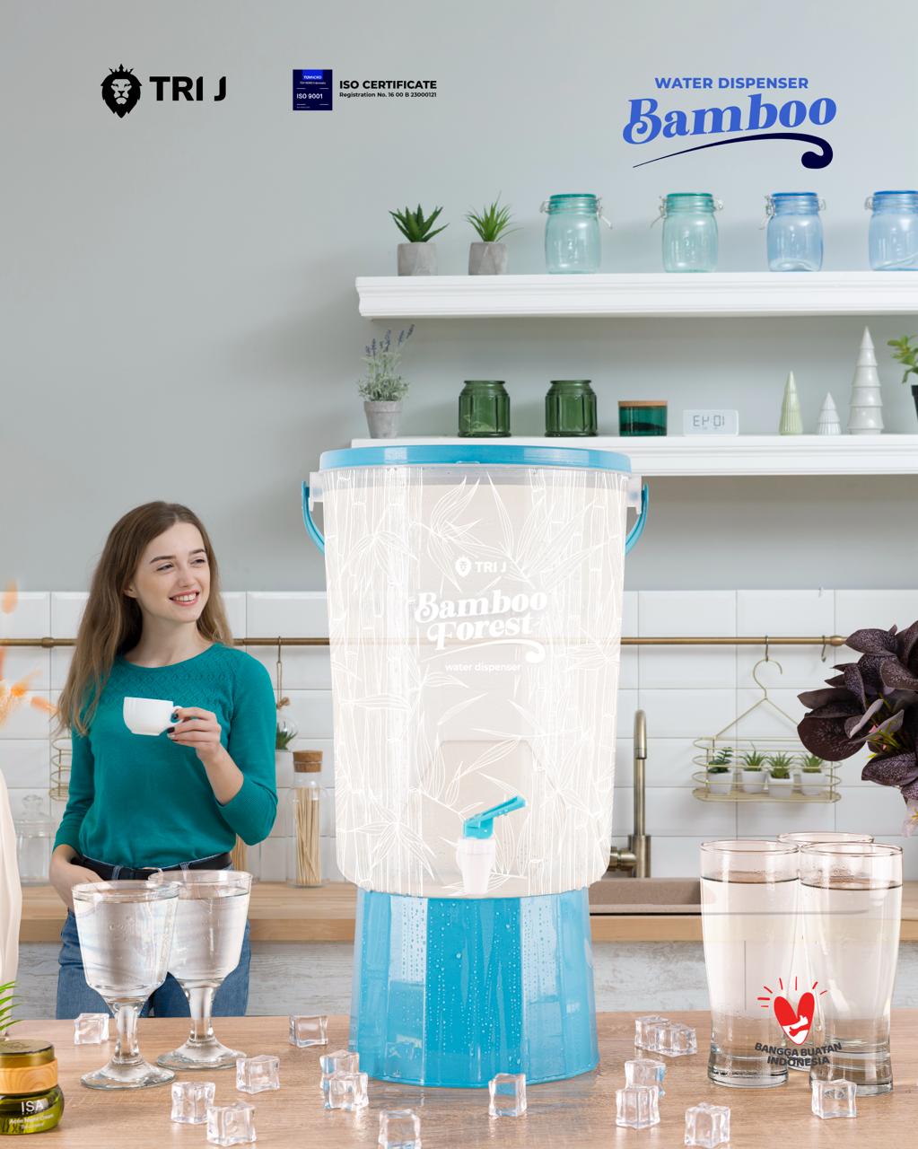 TRI J - Water Dispenser Bamboo (Dispenser Air Motif Bambu)