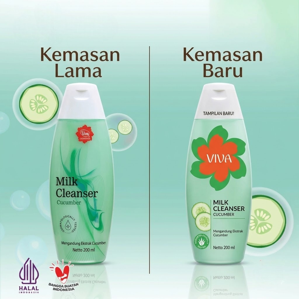 VIVA Milk Cleanser Cucumber 200ml (Besar)