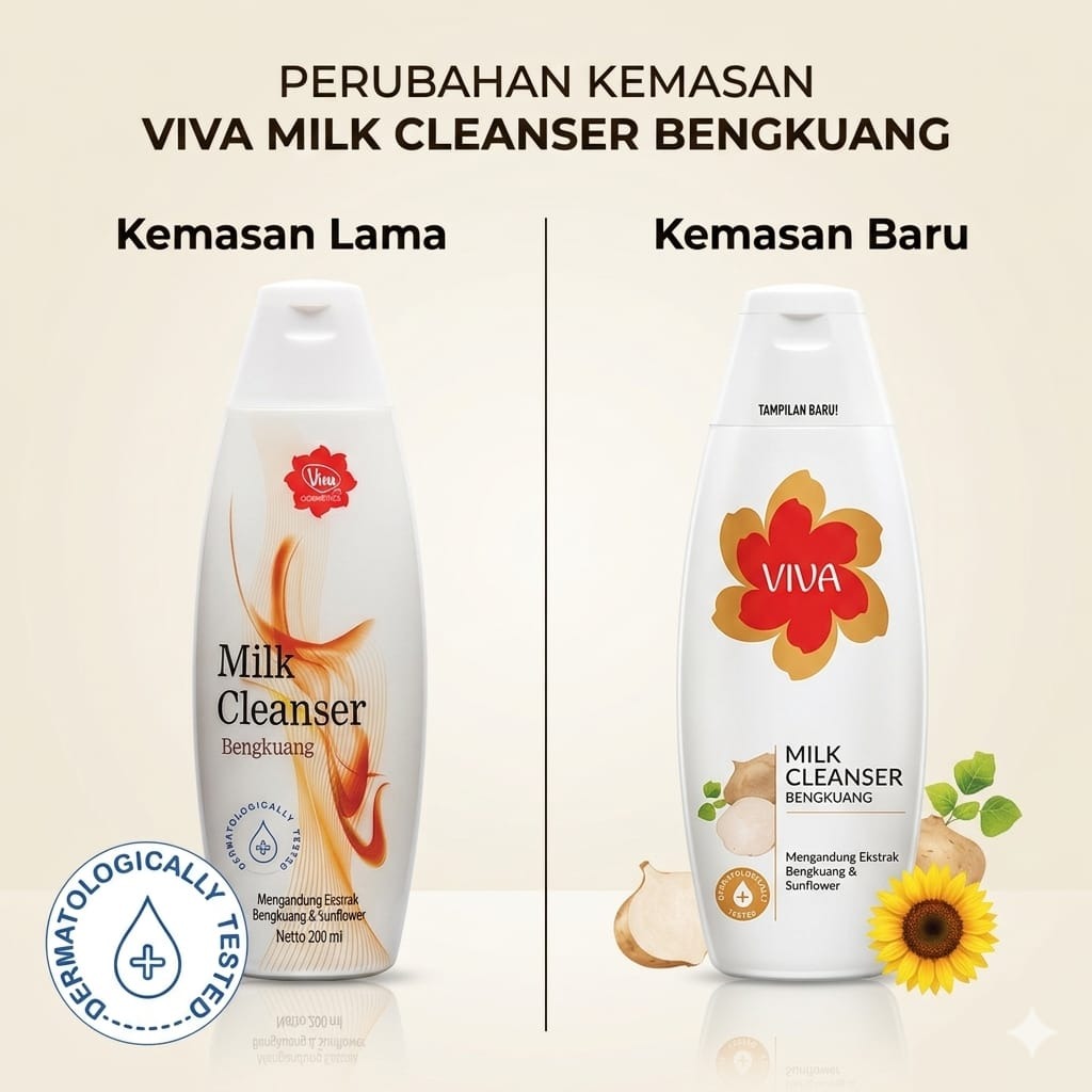 VIVA Milk Cleanser Bengkuang 200ml (Besar) VIVA Milk Cleanser Bengkuang 200ml (Besar)