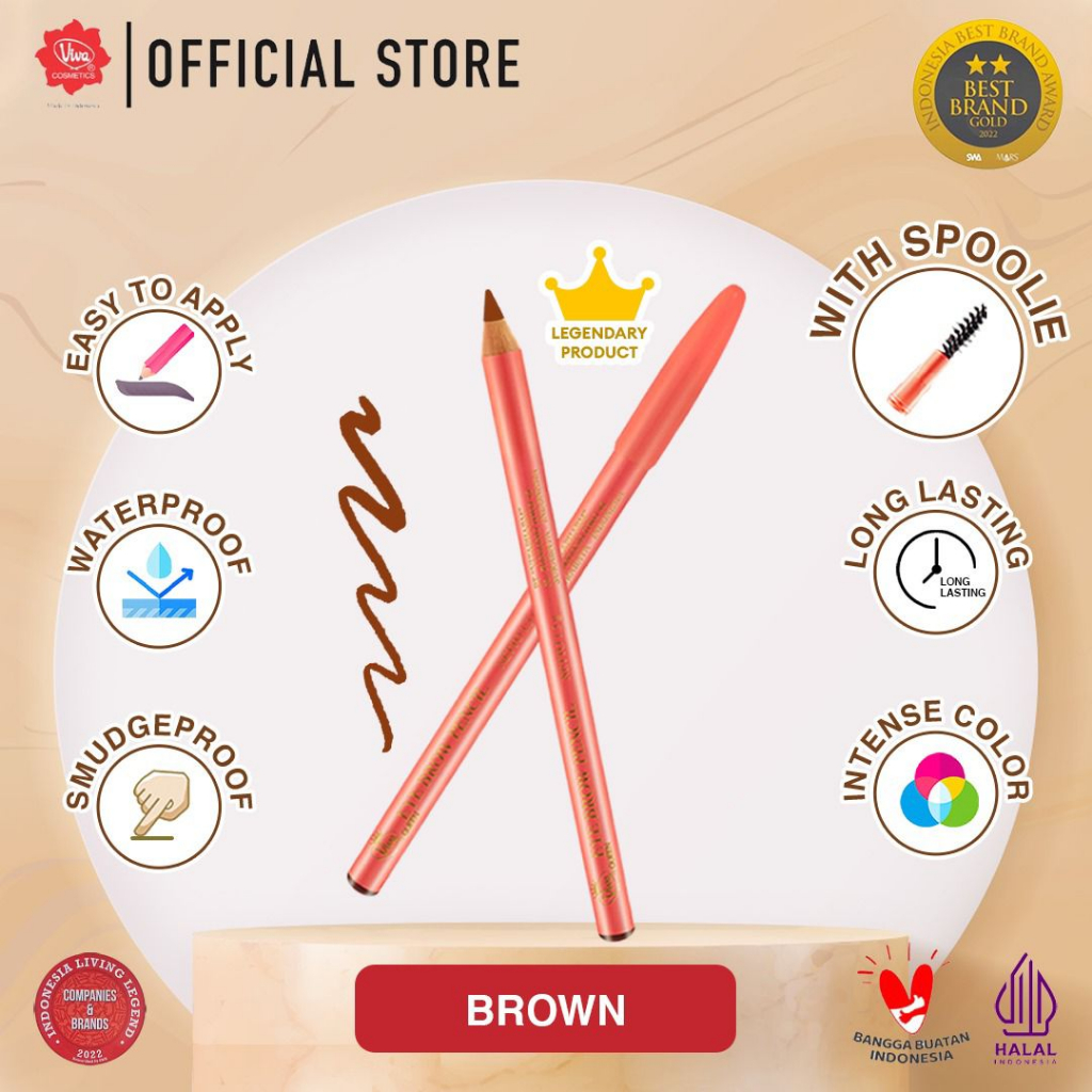 VIVA Pensil Alis Brown (Eyebrow Pencil) VIVA Pensil Alis Brown (Eyebrow Pencil)