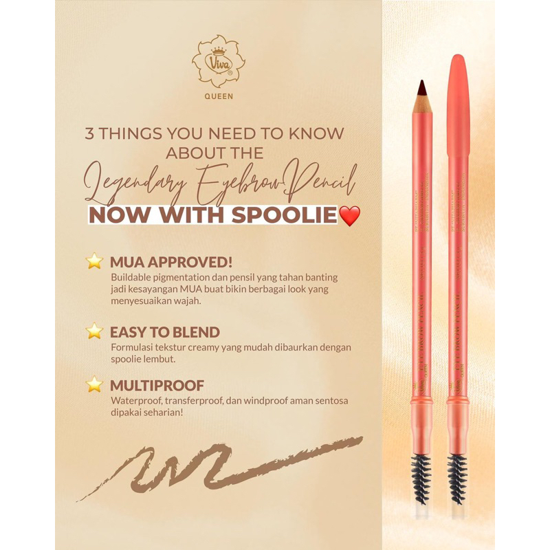VIVA Pensil Alis Brown (Eyebrow Pencil) VIVA Pensil Alis Brown (Eyebrow Pencil)