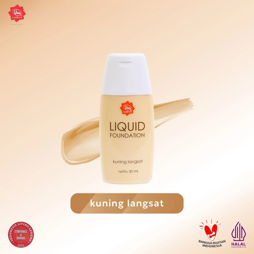 VIVA Liquid Foundation Kuning Langsat 30ml (Alas Bedak)
