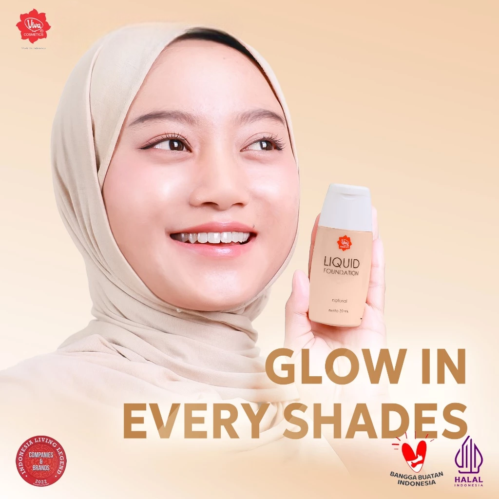 VIVA Liquid Foundation Kuning Langsat 30ml (Alas Bedak)