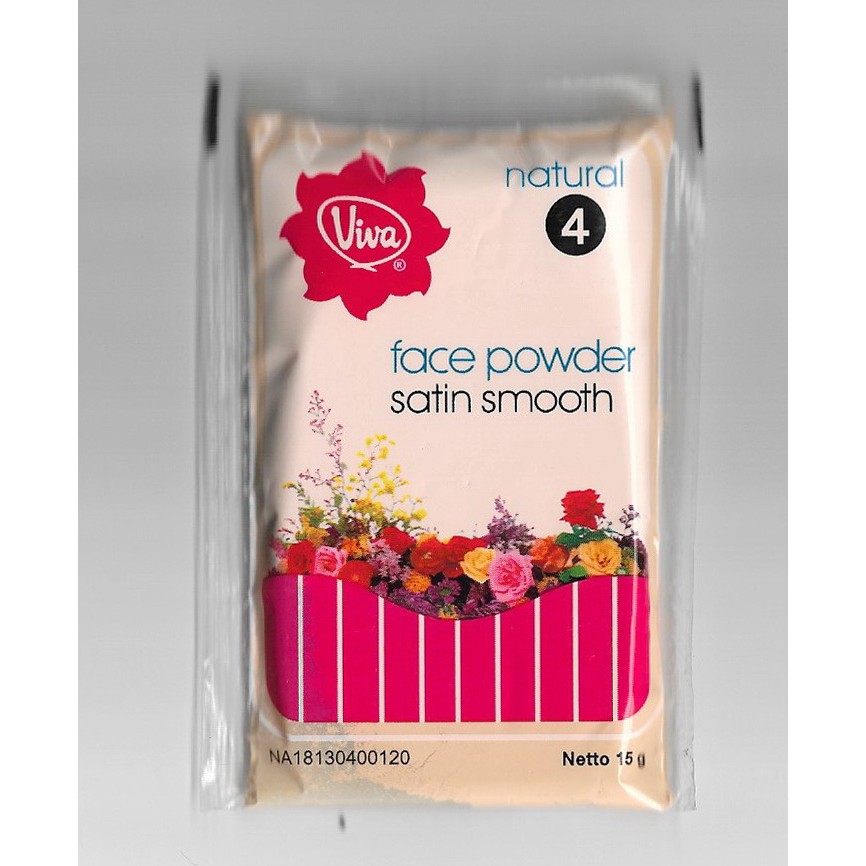 VIVA Bedak Zak 04 NATURAL - Sachet Mini 15gr (Face Powder Satin Smooth)