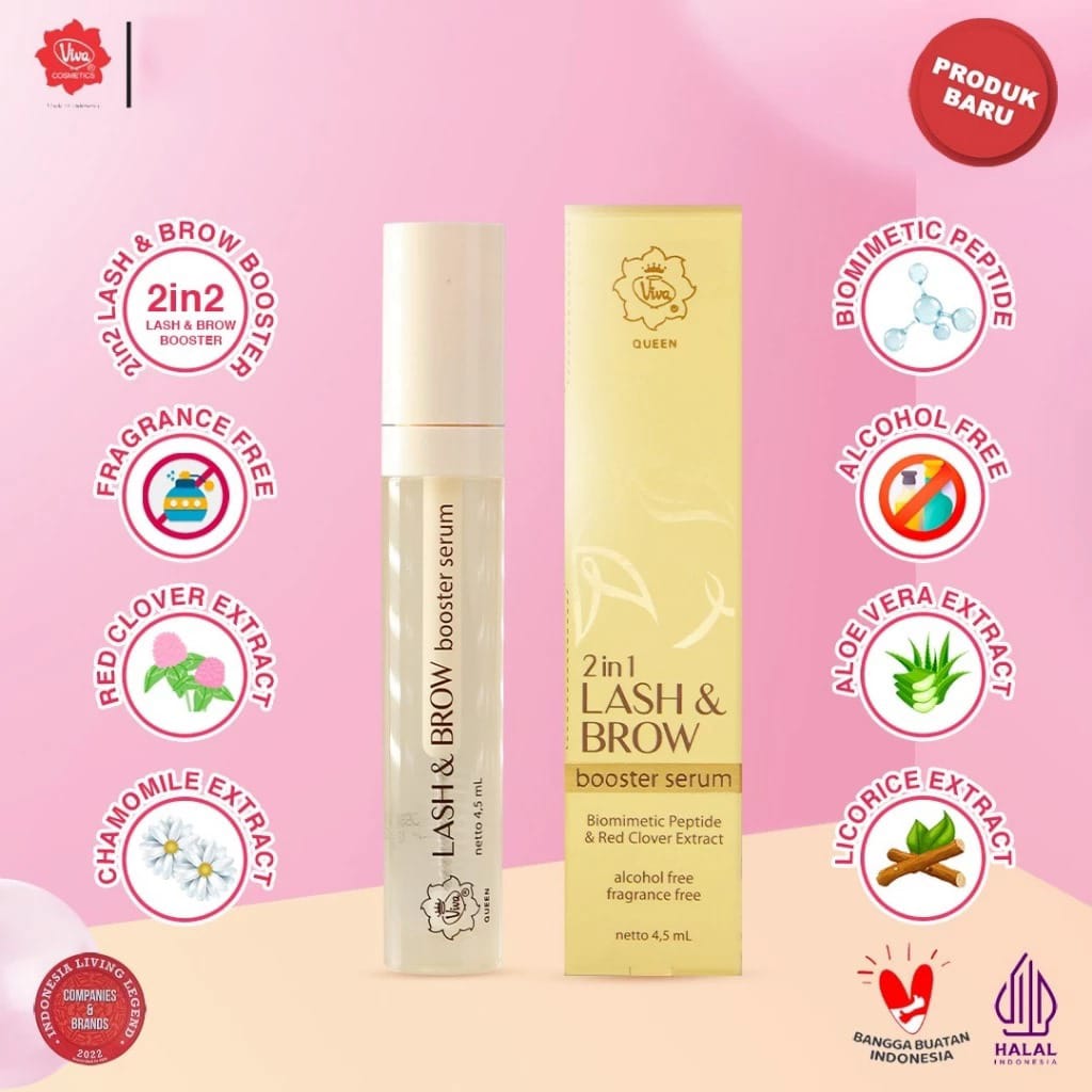 Viva Queen 2in1 Lash & Brow Booster Serum 4.5ml