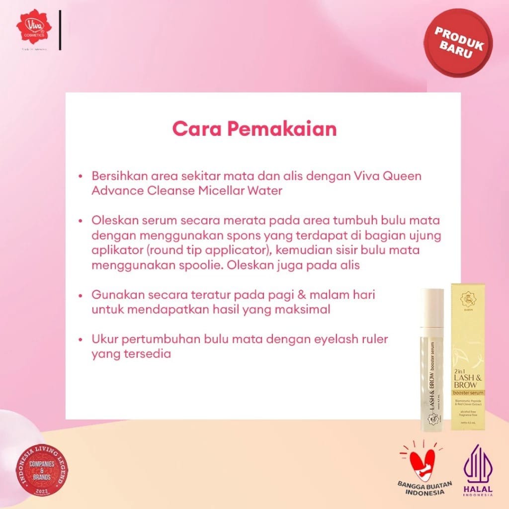 Viva Queen 2in1 Lash & Brow Booster Serum 4.5ml