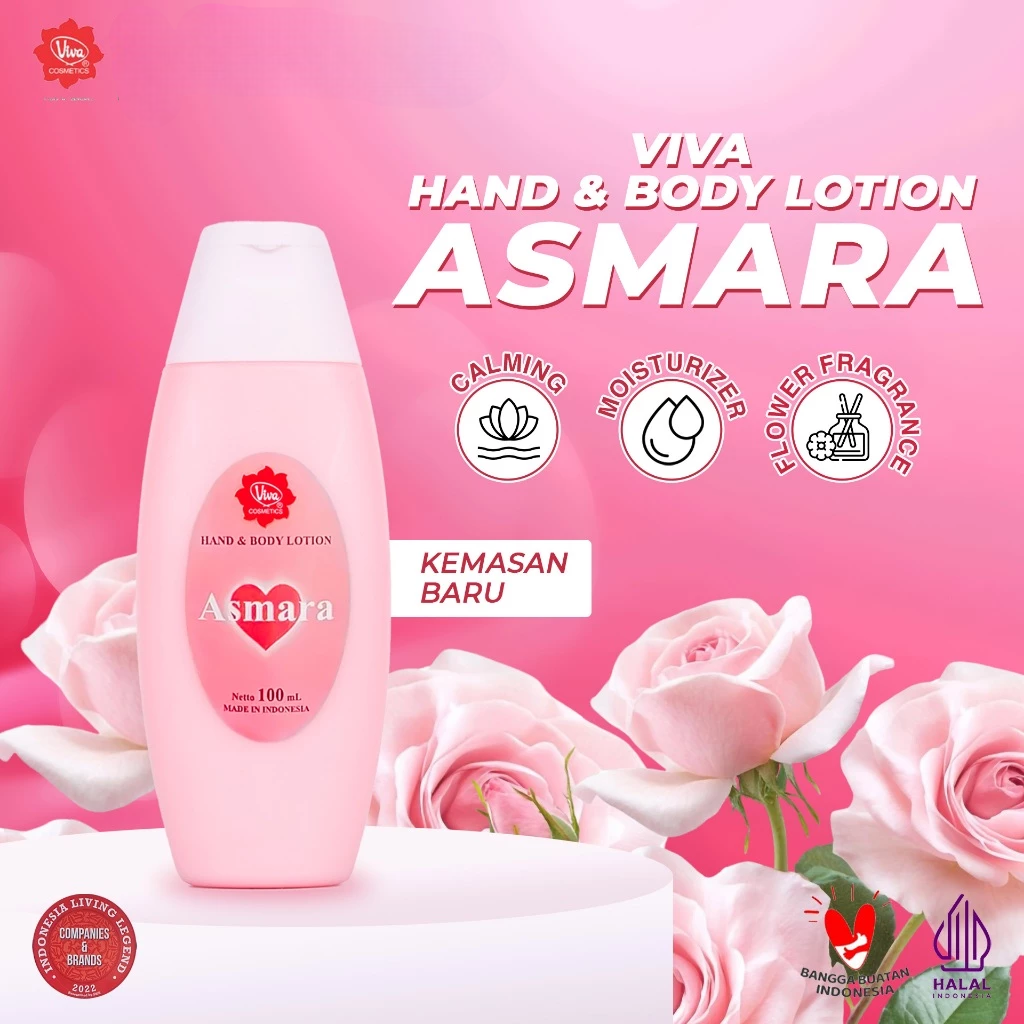 VIVA Hand & Body Lotion Asmara 100ml (Asmara Pink)