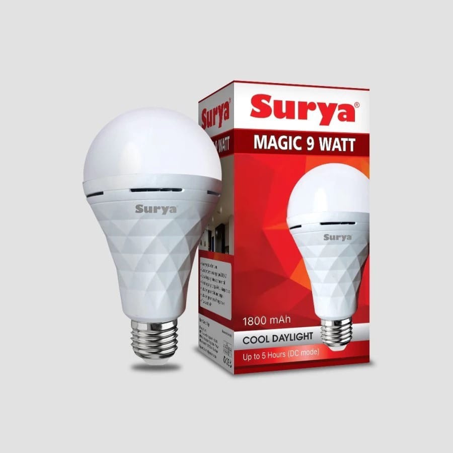 Surya Magic Bohlam LED Emergency AC DC 9 Watt (9W)