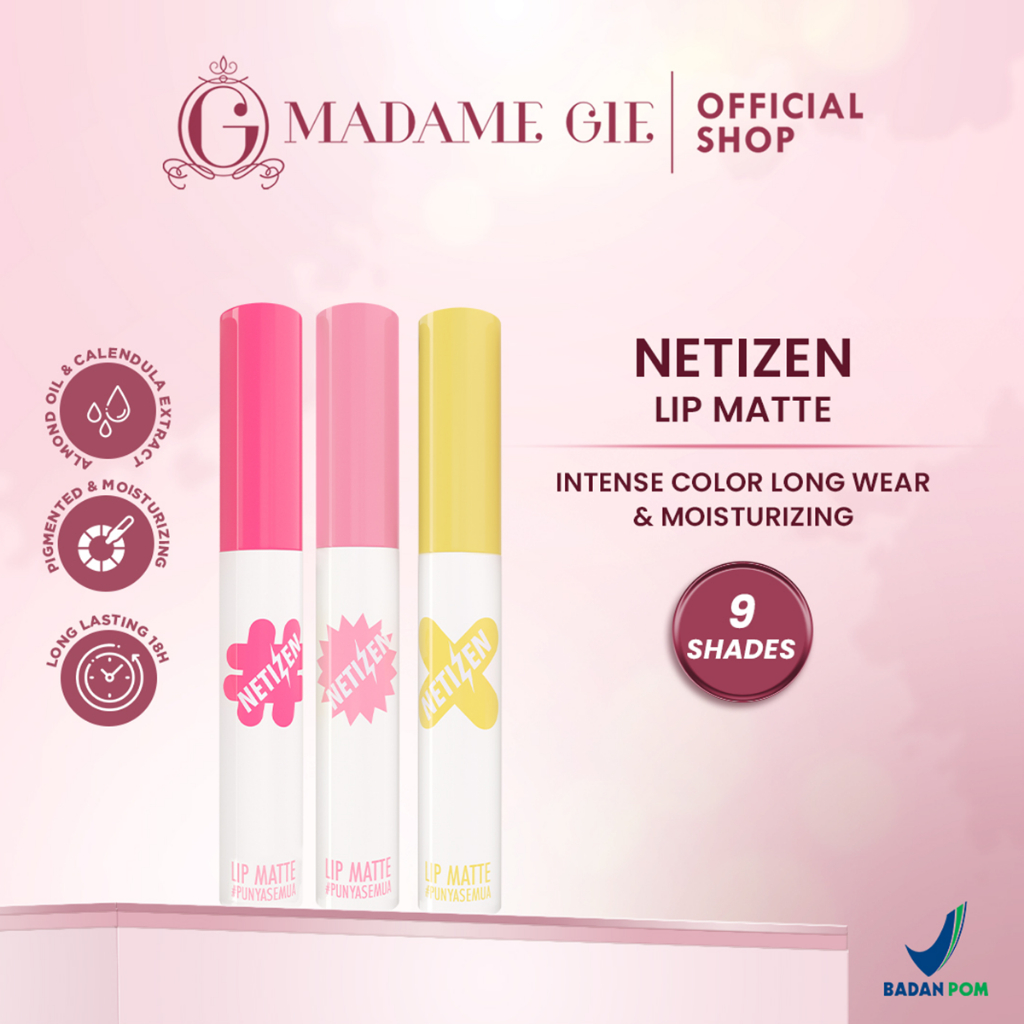 Madame Gie Lip Matte Netizen 1.3ml - 07 Anggun