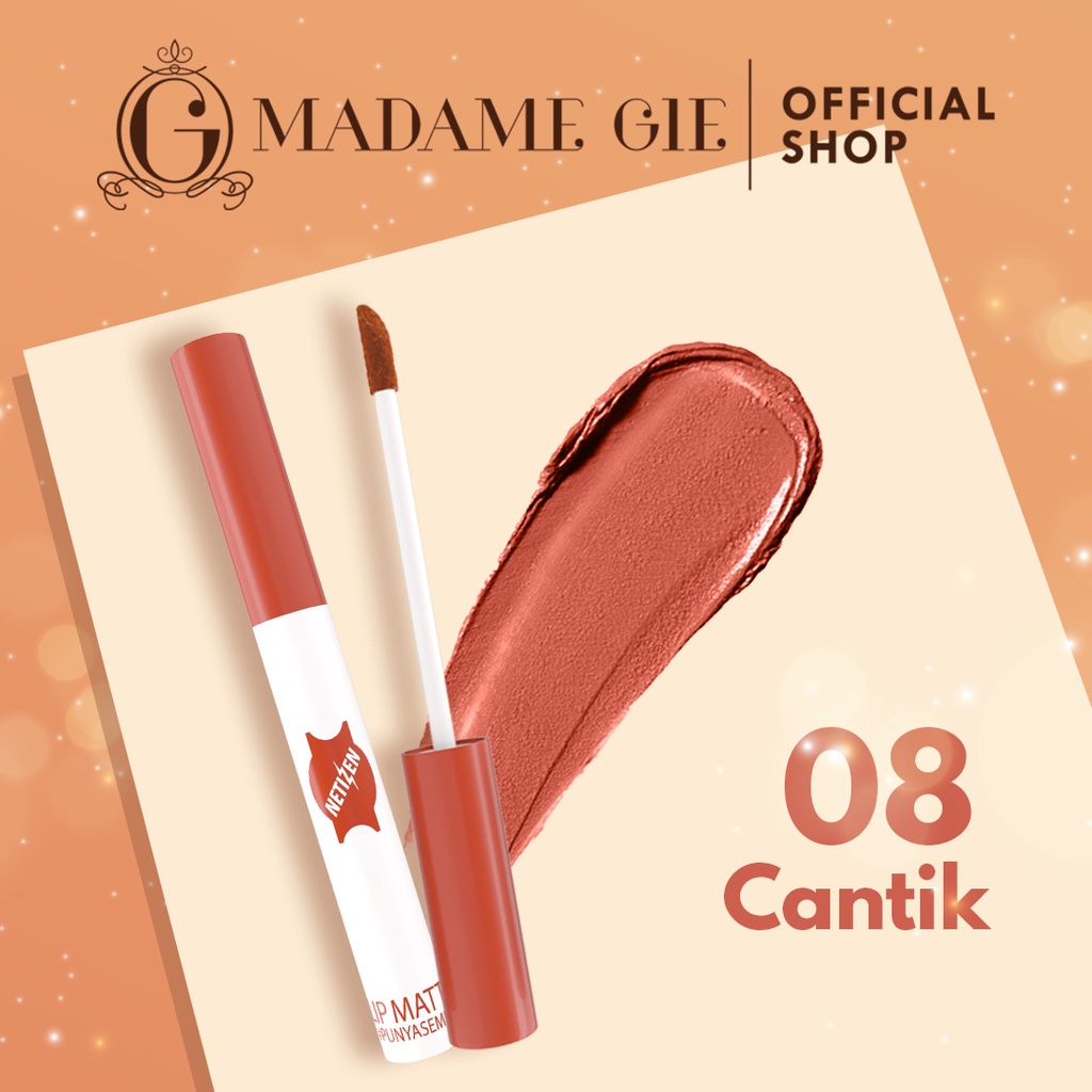 Madame Gie Lip Matte Netizen 1.3ml - 08 Cantik Madame Gie Lip Matte Netizen 1.3ml - 08 Cantik