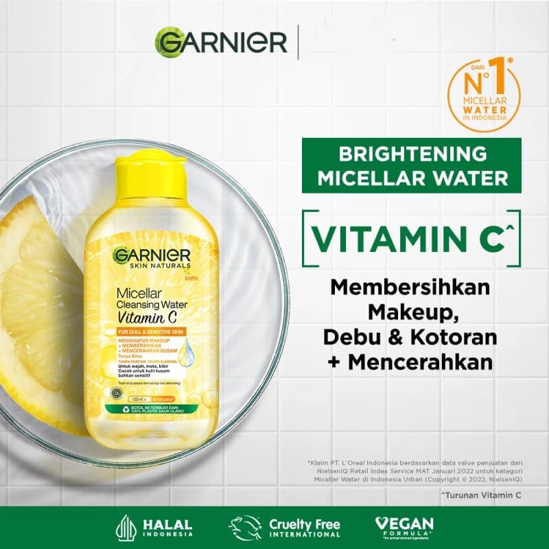 Garnier Micellar Cleansing Water - Vitamin C 125ml