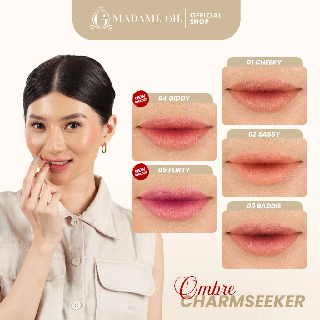 Madame Gie Charmseeker Lipstick & Lipcream - 01 Cheeky