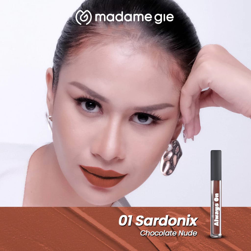 Madame Gie Always On Lip Cream - 01 Sardonix