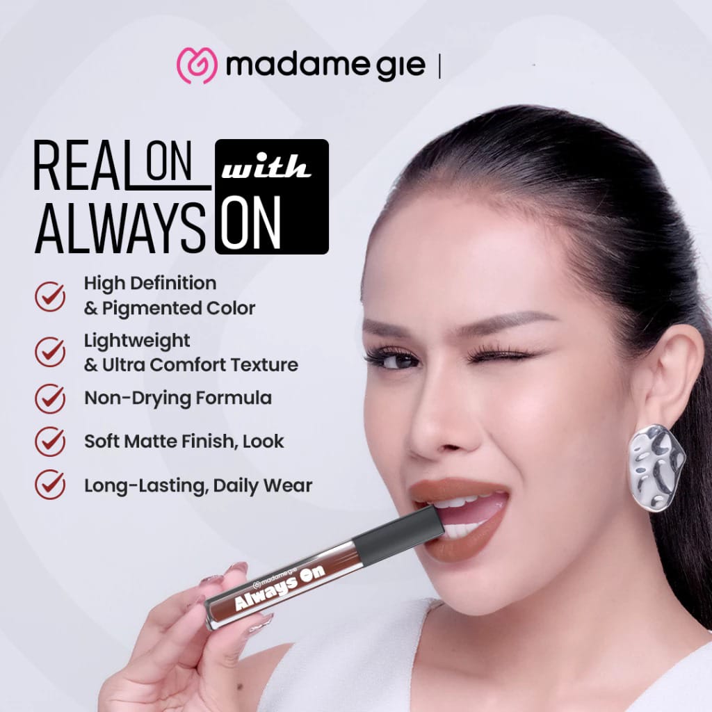 Madame Gie Always On Lip Cream - 02 Thulite