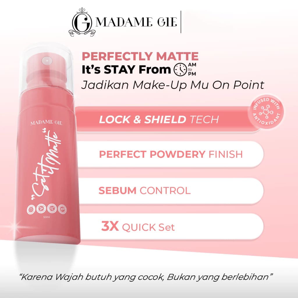Madame Gie Set It Matte Setting Spray 50ml