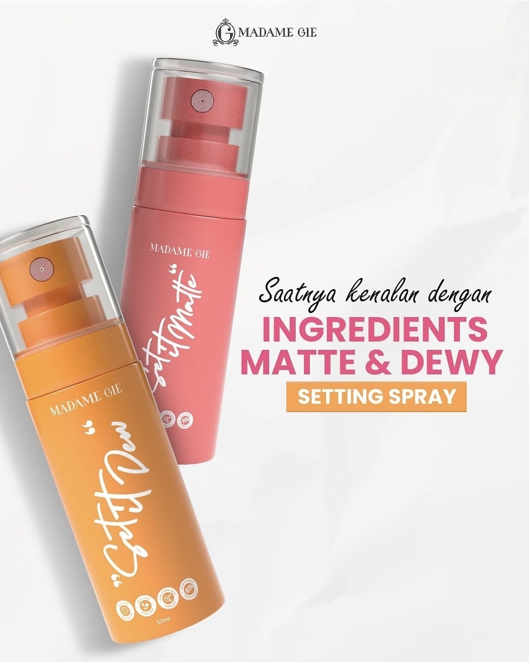 Madame Gie Set It Matte Setting Spray 50ml