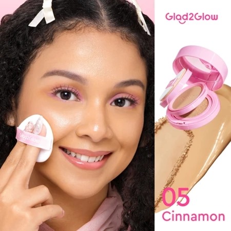 Glad 2 Glow 2in1 Perfect Pair Cushion Powder - 05 Cinnamon