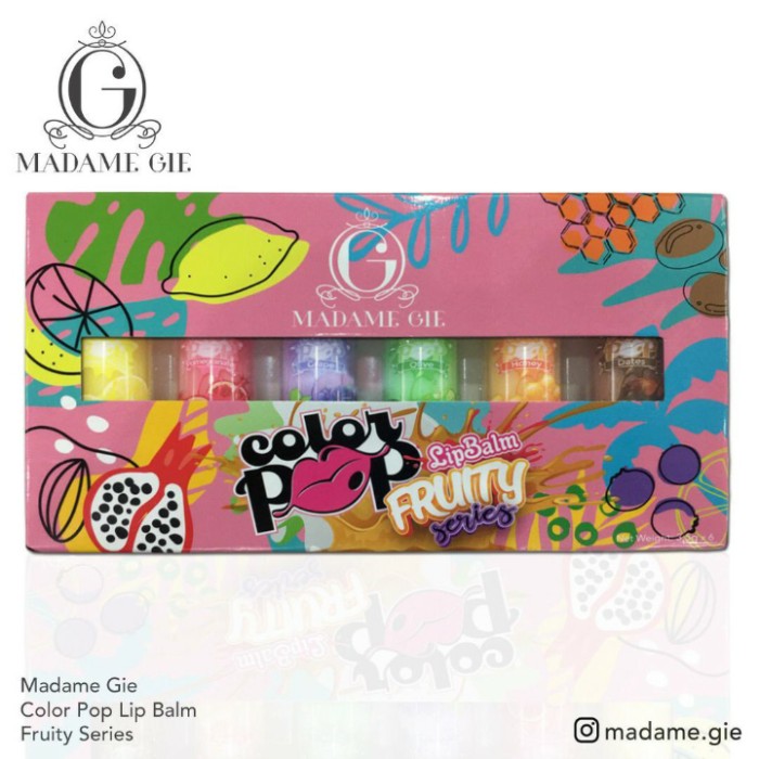Madame Gie Colorpop Lip Balm Fruity 3.5gr - Dates