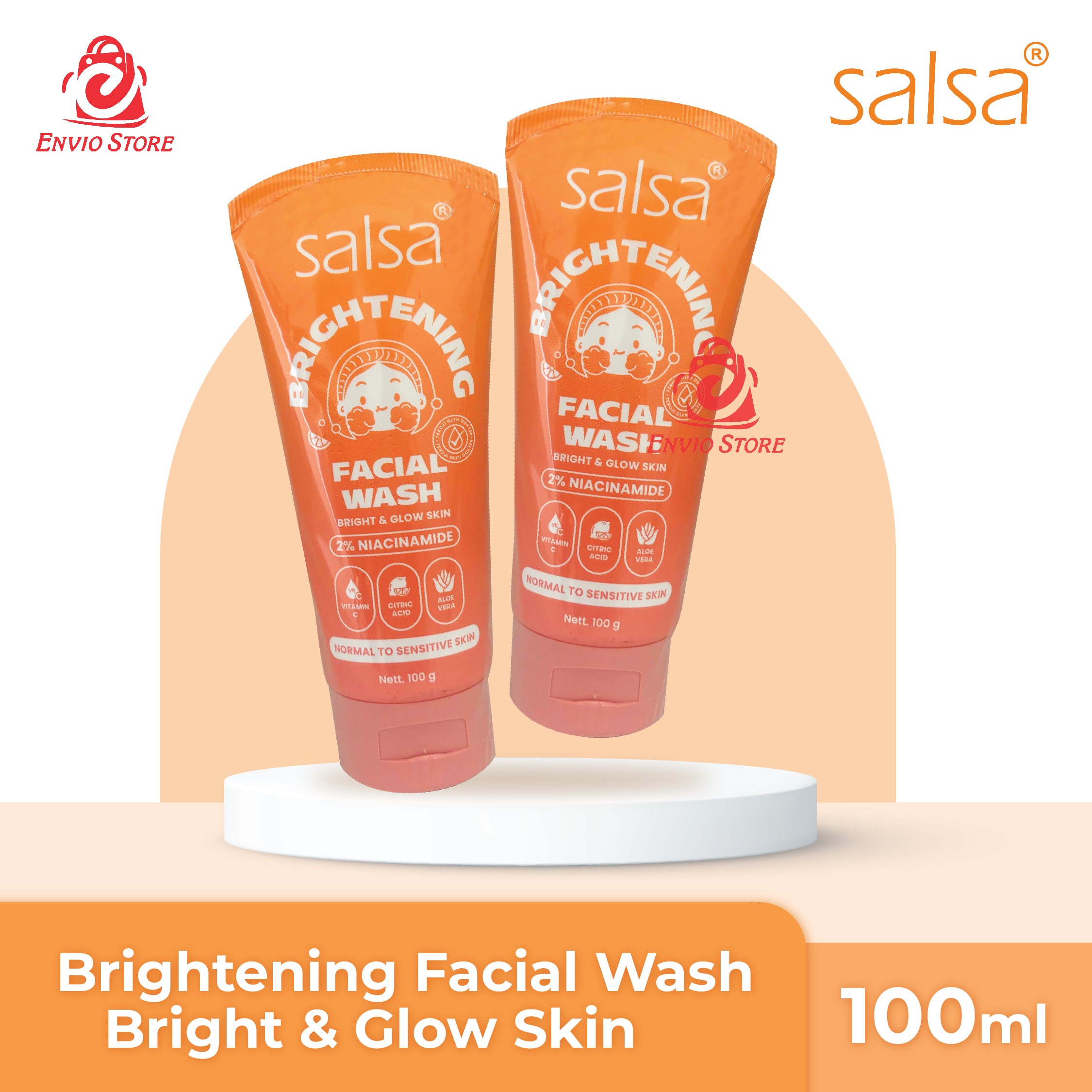 SALSA Brightening Facial Wash Bright & Glow Skin 100ml SALSA Brightening Facial Wash Bright & Glow Skin 100ml