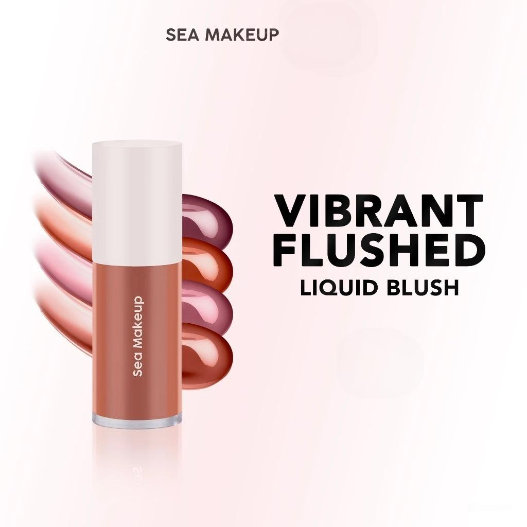 Sea Makeup Vibrant Flushed Liquid Blush 6gr - Dahlia Sunset
