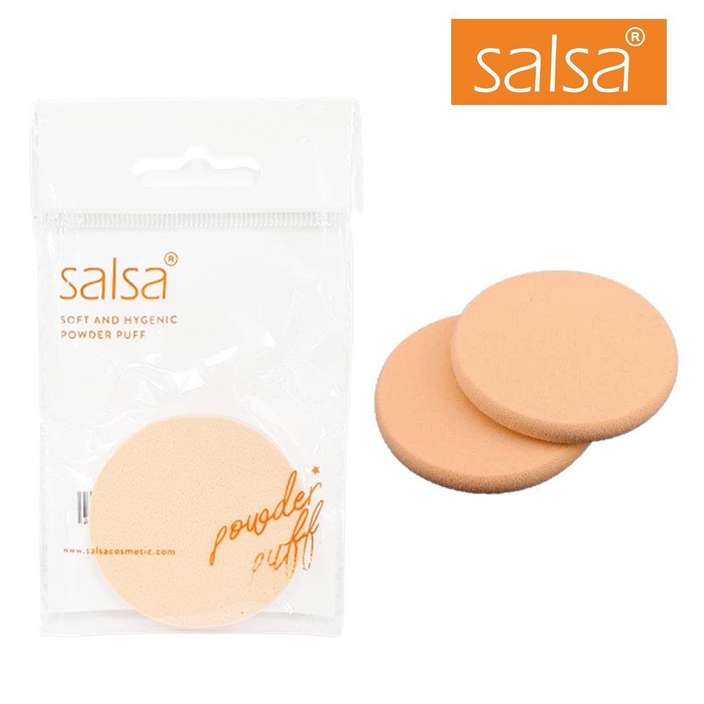 SALSA Spons Bedak Coklat Bulat - Powder Puff