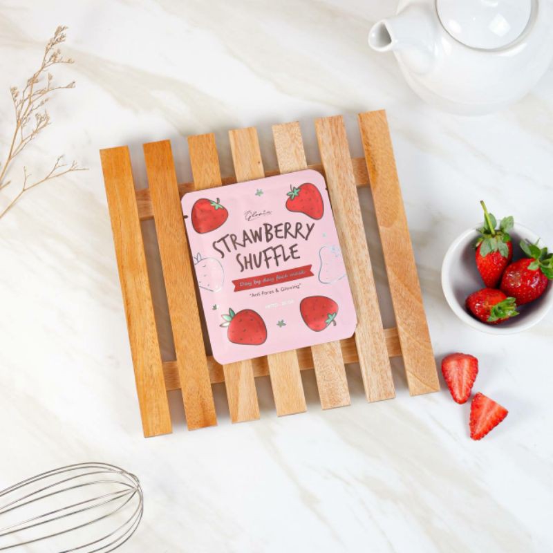 LEA Gloria Masker Bubuk 20gr STRAWBERRY SHUFFLE