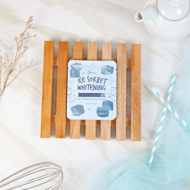 LEA Gloria Masker Bubuk 20gr ICE SORBET WHITENING