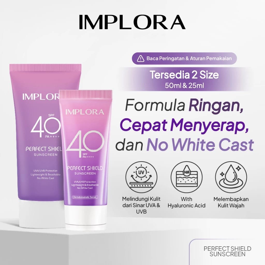 Implora Perfect Shield Sunscreen SPF 40 PA++++ 25ml