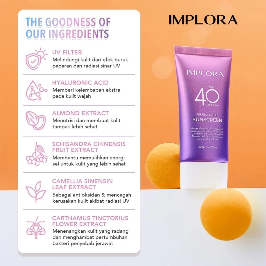 Implora Perfect Shield Sunscreen SPF 40 PA++++ 25ml