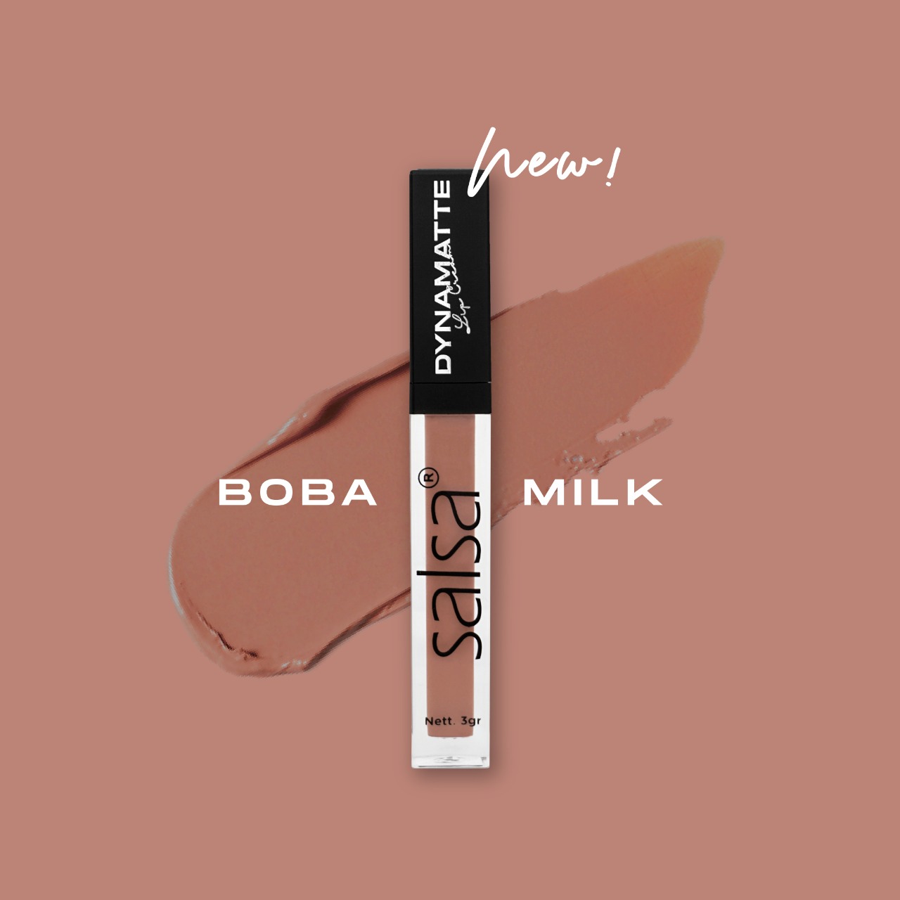 SALSA Dynamatte Lip Cream 5gr - 08 Boba Milk