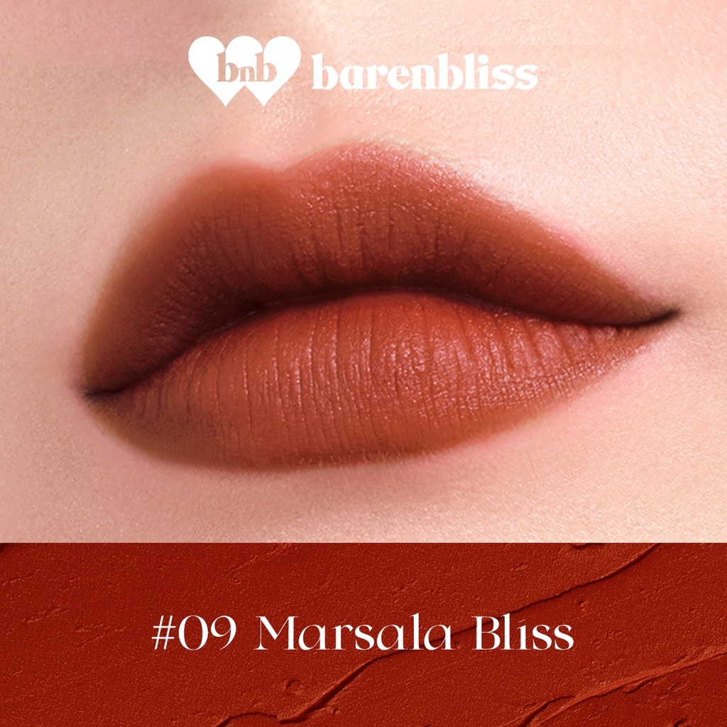 BNB Barenbliss Cherry Makes Cheerful Lip Velvet - 09 Marsala Bliss BNB Barenbliss Cherry Makes Cheerful Lip Velvet - 09 Marsala Bliss