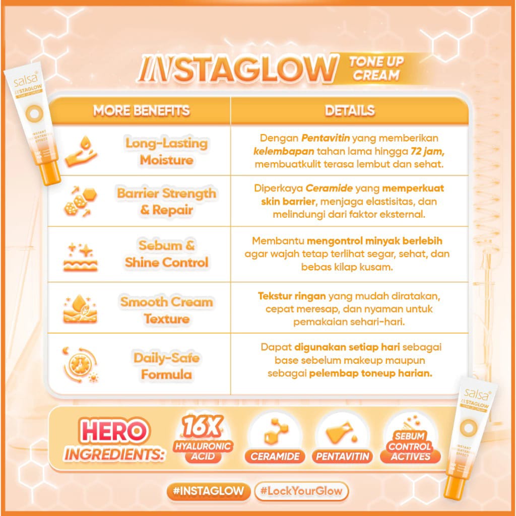 Salsa Instaglow Tone Up Cream 30gr