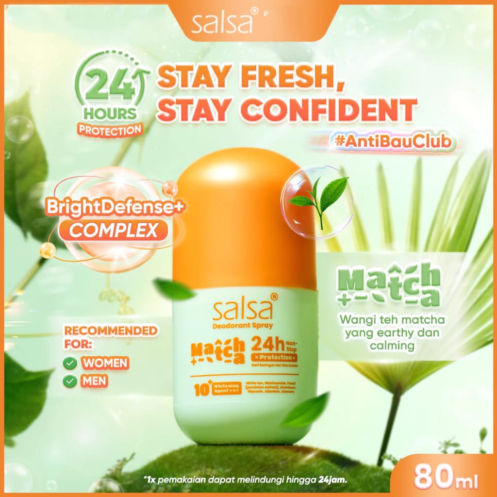 Salsa Deodorant Spray 80gr - Matcha