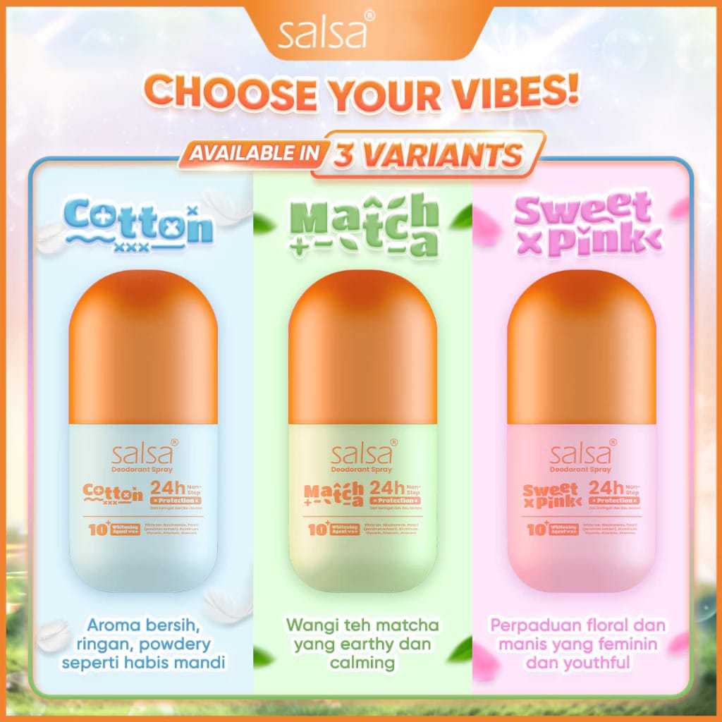 Salsa Deodorant Spray 80gr - Matcha