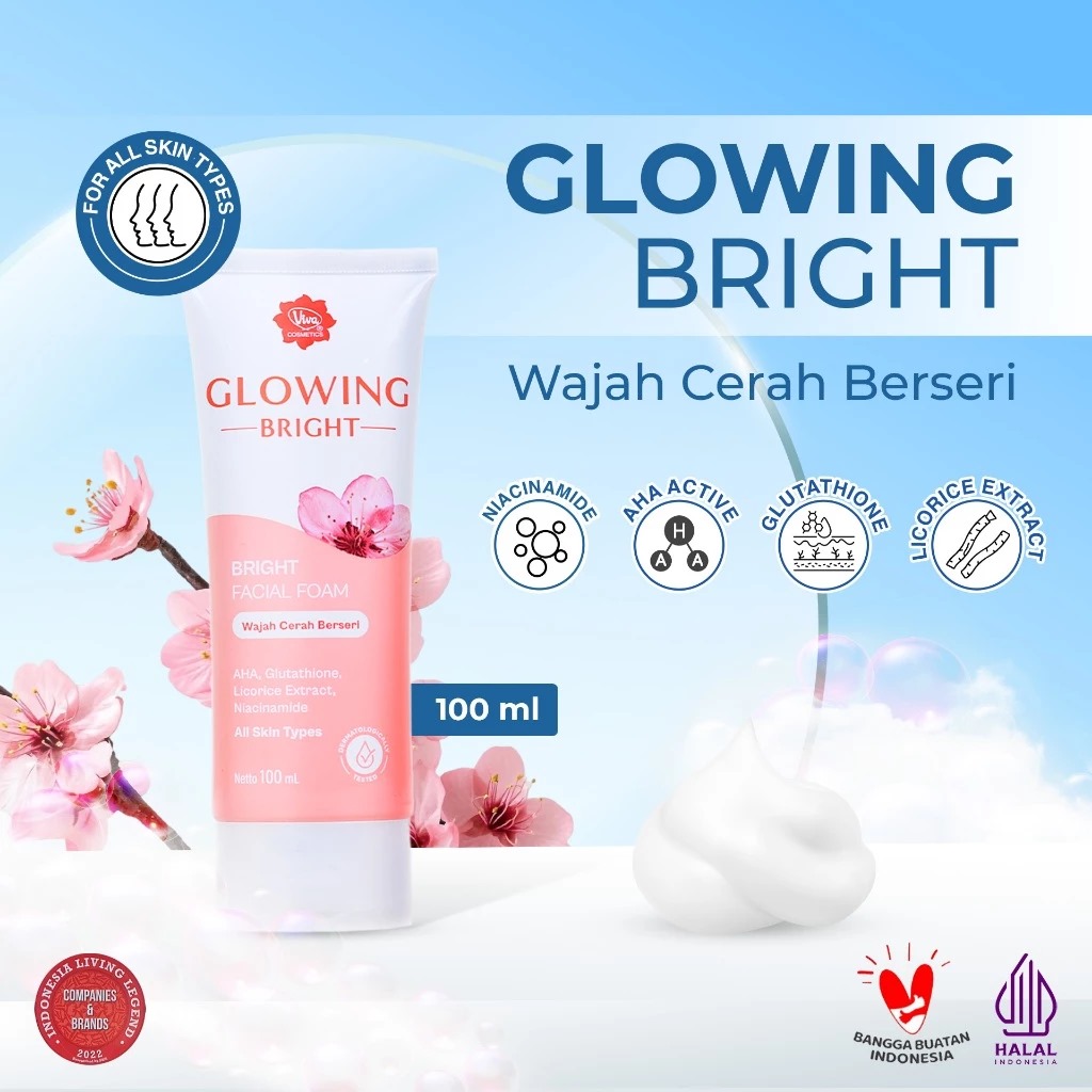 Viva Bright Facial Foam 100ml - Glowing Bright