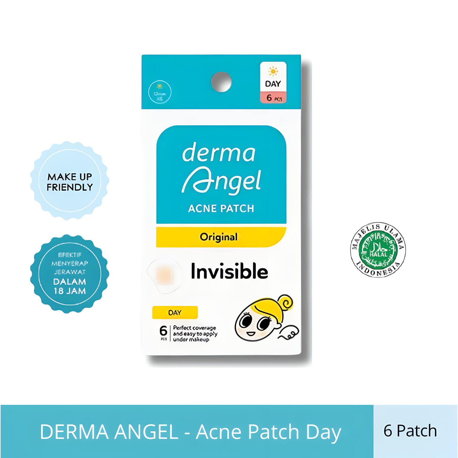 DERMA ANGEL Acne Patch Day 6s (Pagi) DERMA ANGEL Acne Patch Day 6s (Pagi)