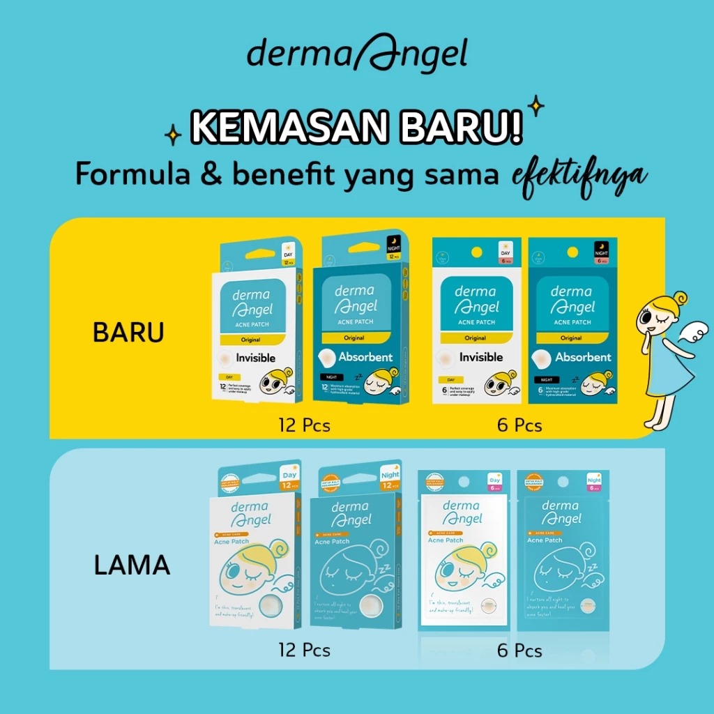 DERMA ANGEL Acne Patch Day 6s (Pagi) DERMA ANGEL Acne Patch Day 6s (Pagi)