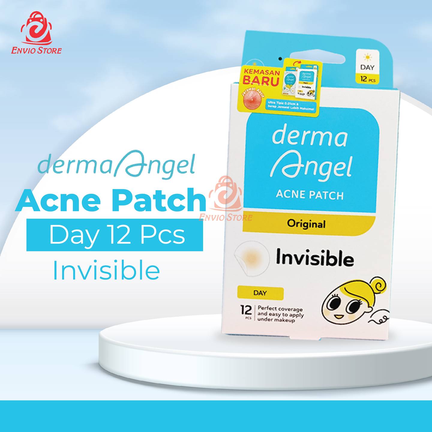 DERMA ANGEL Acne Patch Day 12s (Pagi) DERMA ANGEL Acne Patch Day 12s (Pagi)