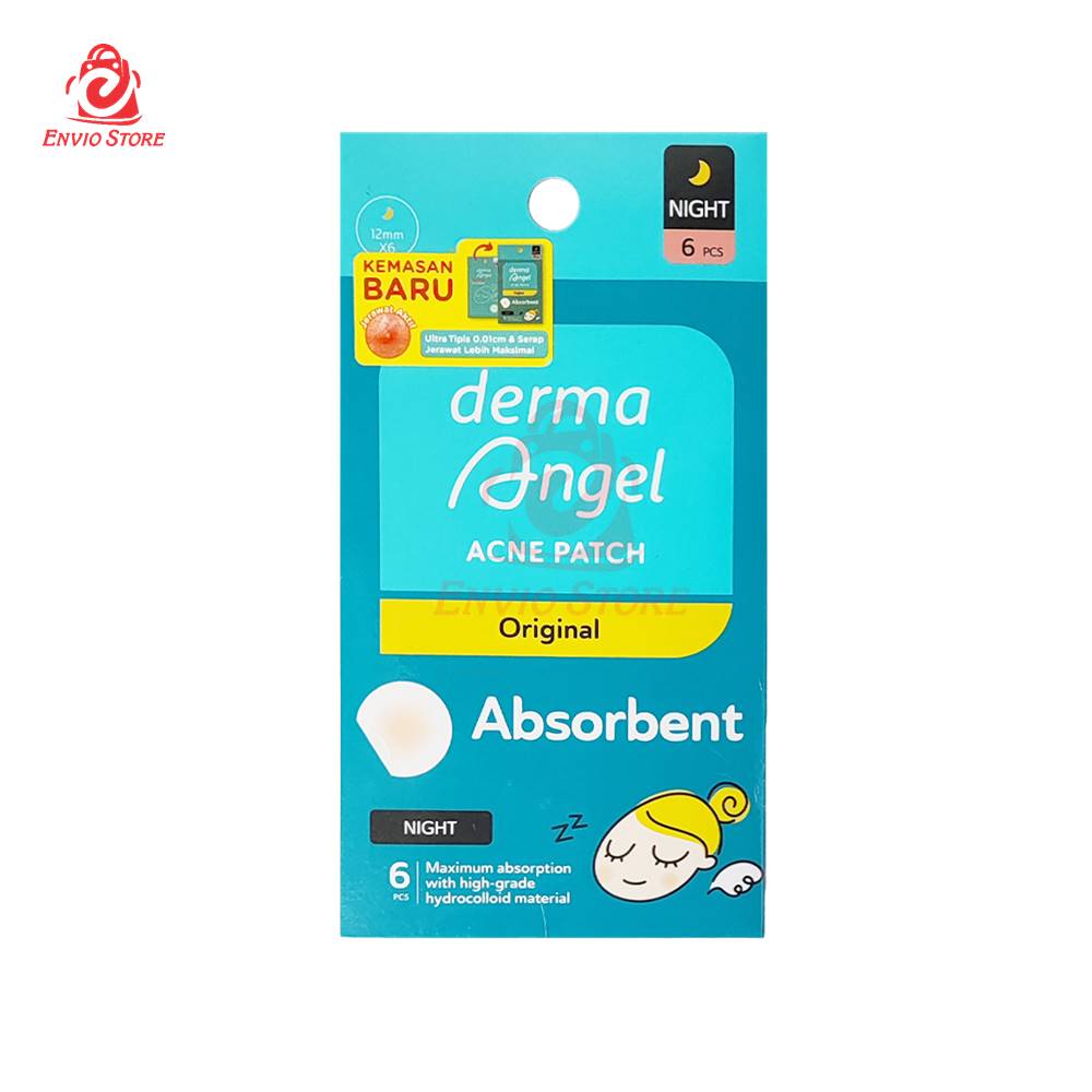 DERMA ANGEL Acne Patch Night 6s (Malam) DERMA ANGEL Acne Patch Night 6s (Malam)