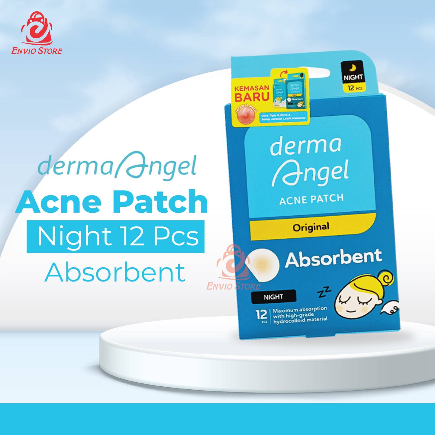 DERMA ANGEL Acne Patch Night 12s (Malam) DERMA ANGEL Acne Patch Night 12s (Malam)