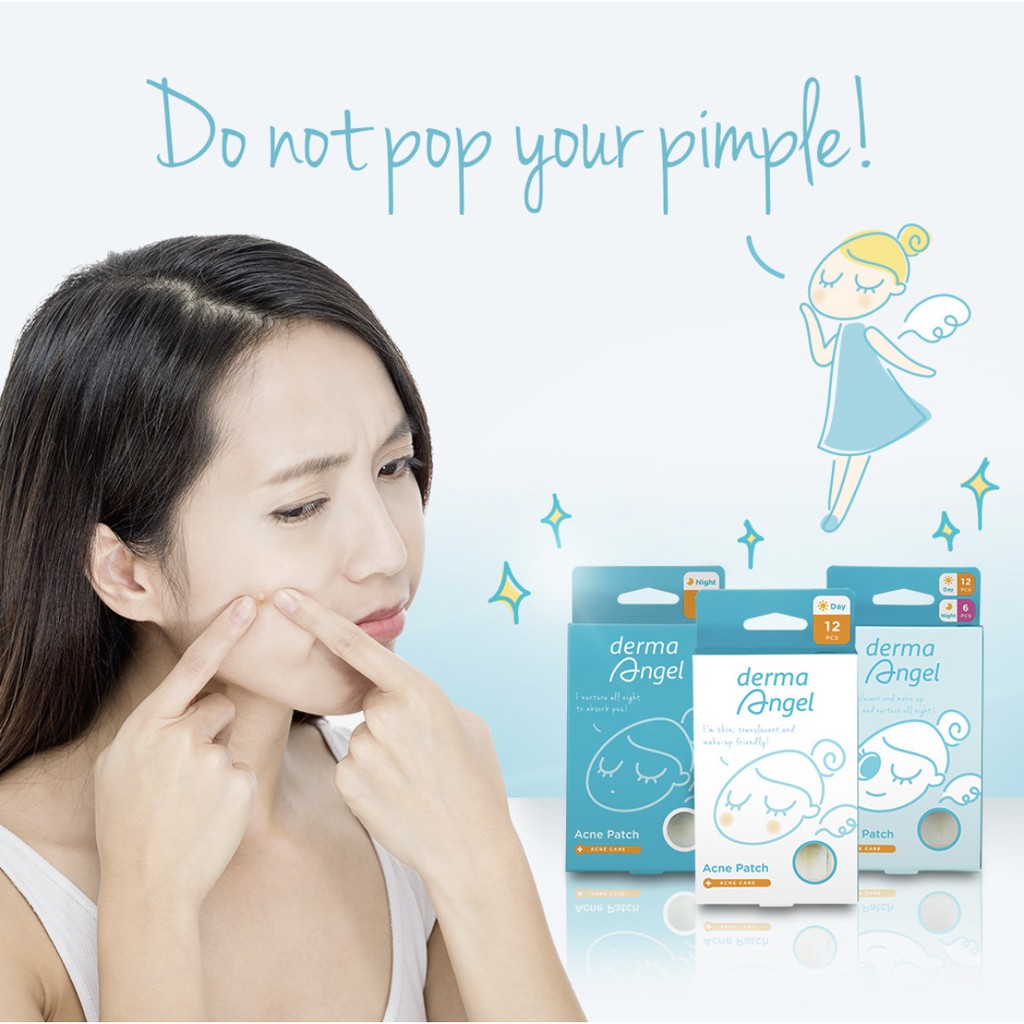 DERMA ANGEL Acne Patch Mix 18s (Day 12s Night 6s) DERMA ANGEL Acne Patch Mix 18s (Day 12s Night 6s)