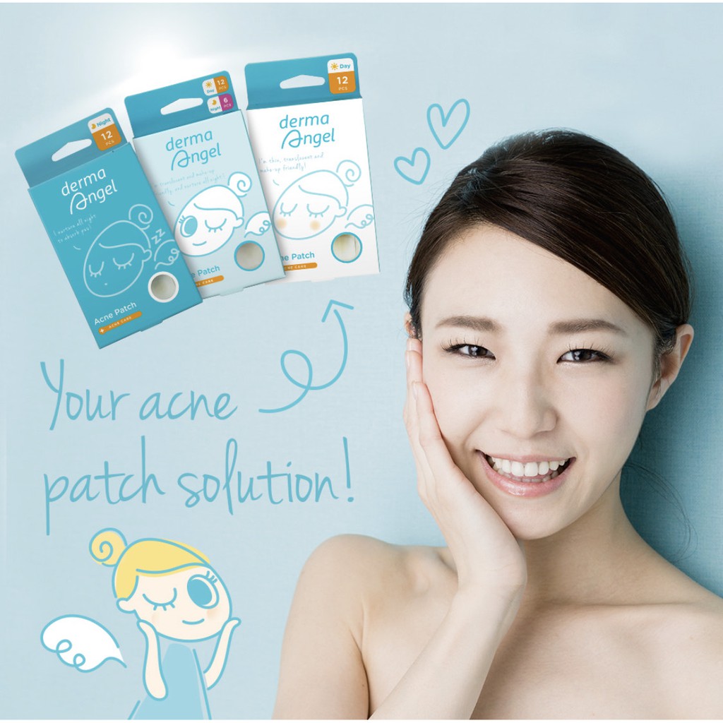 DERMA ANGEL Acne Patch Mix 18s (Day 12s Night 6s) DERMA ANGEL Acne Patch Mix 18s (Day 12s Night 6s)