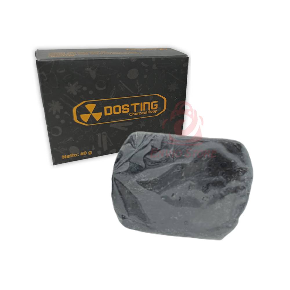 Sabun Dosting Whitening Charcoal Soap (Hitam) Original Halal BPOM