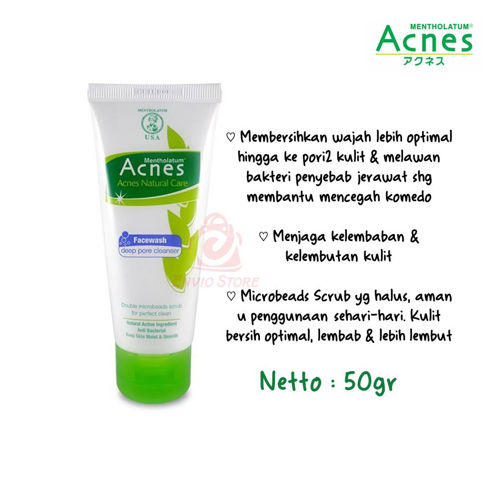 ACNES Deep Pore Cleanser Face Wash 50gr ACNES Deep Pore Cleanser Face Wash 50gr