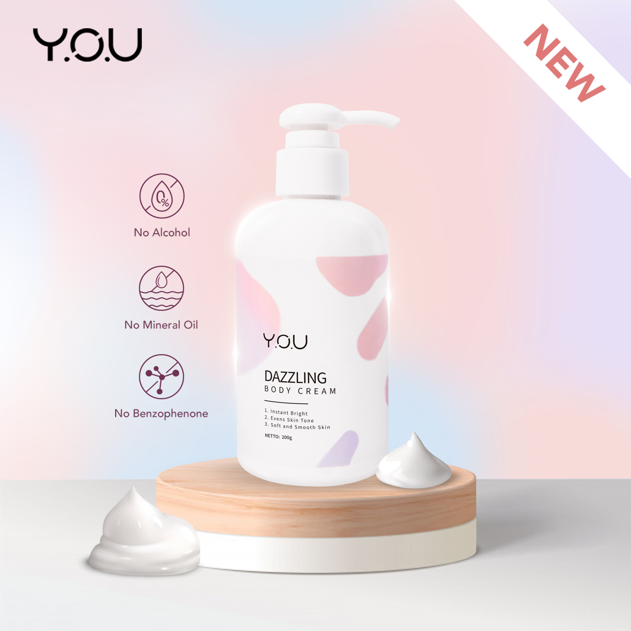YOU Dazzling Body Cream 200gr *