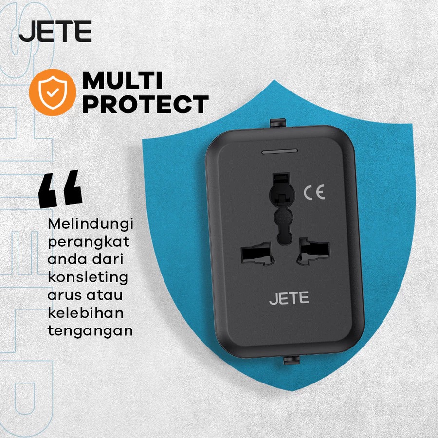 JETE Charger CN1 Series 4 Multiple Plug Combinations (USB A & USB Type-C)