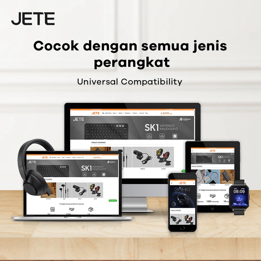 JETE Charger CN1 Series 4 Multiple Plug Combinations (USB A & USB Type-C)