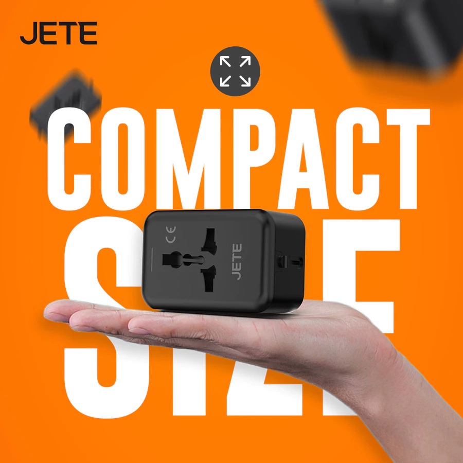 JETE Charger CN1 Series 4 Multiple Plug Combinations (USB A & USB Type-C)